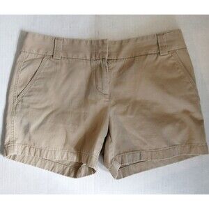 J Crew Women Shorts Sz 6 Chino Pockets City Fit Inseam 4.5"